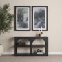 71140 - Bela 54" Matte Black Wood Arched Console Table