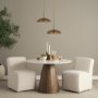68774 - Garnet 13L x 13W Gold Hammered Metal Pendant Light