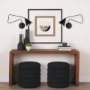 68775 - Cobalt 6L x 32W Black Metal Cone Shaped Swivel Wall Sconce