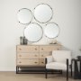 69326 - Melissa 23" Small Round Gold Metal Wall Mirror