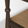 71278 - Bondi 42" Dark Brown Wood w/ Paper Rope Shelf Square Coffee Table