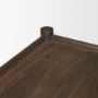 71279 - Bondi Dark Brown Wood w/ Paper Rope Shelf Console Table