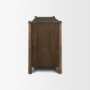 71281 - Bondi 85" Dark Brown Wood w/ Paper Rope 4 Door Closed Sideboard