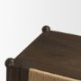 71281 - Bondi 85" Dark Brown Wood w/ Paper Rope 4 Door Closed Sideboard