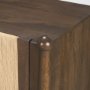 71281 - Bondi 85" Dark Brown Wood w/ Paper Rope 4 Door Closed Sideboard