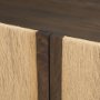 71281 - Bondi 85" Dark Brown Wood w/ Paper Rope 4 Door Closed Sideboard