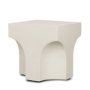 71282 - Bunda Square Sculptural Stone Finish Accent Table