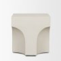 71282 - Bunda Square Sculptural Stone Finish Accent Table