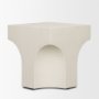 71282 - Bunda Square Sculptural Stone Finish Accent Table