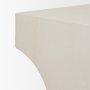71282 - Bunda Square Sculptural Stone Finish Accent Table