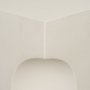 71282 - Bunda Square Sculptural Stone Finish Accent Table