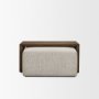 71285 - Trayden Gray Fabric w/ Brown Slider Top Coffee Table 55.0X 37.0X 46.0 (cm)