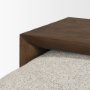 71285 - Trayden Gray Fabric w/ Brown Slider Top Coffee Table 55.0X 37.0X 46.0 (cm)