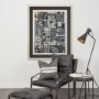 13372 - Vintage Cameras  by Thomas Brown a Hand Embellished Textured Framed Art Print Matted under Glass