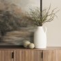 71166 - Imani Small Sculptural Textured Beige Metal Decorative Orb Object