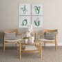 101483-S - Cactus III by WRG a Hand Embellished Textured Canvas