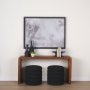 69073 - Anvilia (Set of 2) 12L x 4W Black With Gold Accents Anvil Shaped Bookends