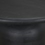 71218-AB - Atlas 60" Black Wood Stacked Pedestal Base Round Dining Table 