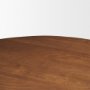 71220-AB - Atlas 42"  Warm Mid-Brown Wood Stacked Pedestal Base Round Dining Table 