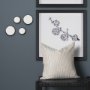 69222 - Sophia 5.0 L x 5.0 W x 3.0 H White Marble Set of 2 Wall Hooks