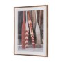 15953 - Canoe Paddles by Deborah Revell Hand Embelished Framed Art Print Matted under Glass
