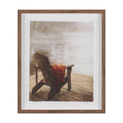 15950 - At The Cabin II by Mercana Studio Hand Embelished Framed Artwork Matted under Glass