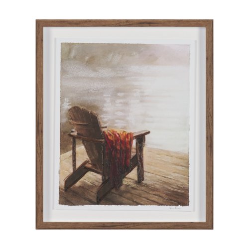 15950 - At The Cabin II by Mercana Studio Hand Embelished Framed Artwork Matted under Glass