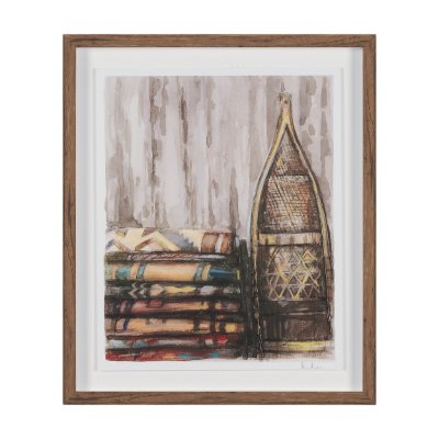 15951 - At The Cabin III by Mercana Studio Hand Embelished Framed Artwork Matted under Glass