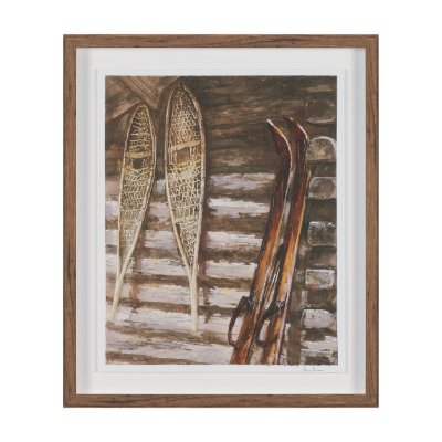 15952 - At The Cabin IV by Mercana Studio Hand Embelished Framed Artwork Matted under Glass