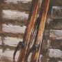 15952 - At The Cabin IV by Mercana Studio Hand Embelished Framed Artwork Matted under Glass