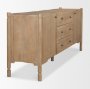 71125 - Phil Light Brown Wood 2 Door 3 Drawer Closed Sideboard 