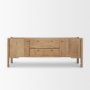 71126 - Phil Light Brown Wood 2 Door 1 Drawer w/ Pull Down Media Console 