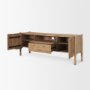 71126 - Phil Light Brown Wood 2 Door 1 Drawer w/ Pull Down Media Console 