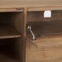 71126 - Phil Light Brown Wood 2 Door 1 Drawer w/ Pull Down Media Console 