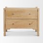 71128 - Phil Light Brown Wood 2 Drawer Accent Cabinet