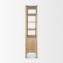 71129 - Phil Light Brown Wood 2 Door 3 Shelves Open Shelving Unit 
