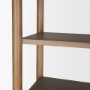71129 - Phil Light Brown Wood 2 Door 3 Shelves Open Shelving Unit 
