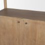 71129 - Phil Light Brown Wood 2 Door 3 Shelves Open Shelving Unit 