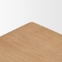 71295 - Trellyn Light Brown Wood w/ Carved Woven Base Square Accent Table