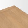71297 - Trellyn 48" Light Brown Wood w/ Carved Woven Base Square Coffee Table