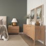 71125 - Phil Light Brown Wood 2 Door 3 Drawer Closed Sideboard 