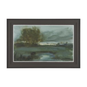 Dusks Shadow by Mercana Studio Hand Embelished Framed Artwork Matted under Glass