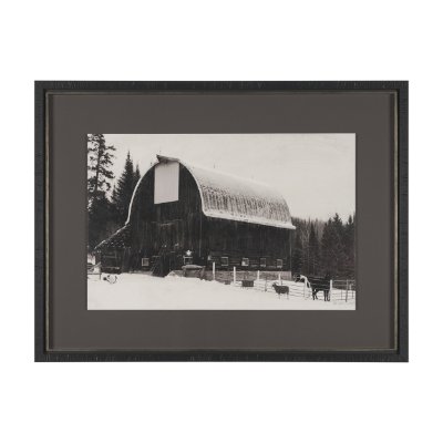 15974 - The Farm by Deborah Revell Hand Embelished Textured Framed Art Print Matted under Glass