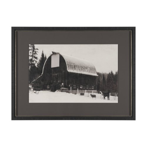 15974 - The Farm by Deborah Revell Hand Embelished Textured Framed Art Print Matted under Glass