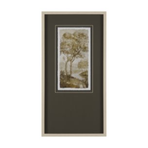 Timeless Vista IV by Mercana Studio Hand Embelished Textured Framed Artwork Matted under Glass