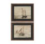 15980 - Timeless Voyage (Set of 2) by Mercana Studio Hand Embelished Framed Artwork Matted under Glass
