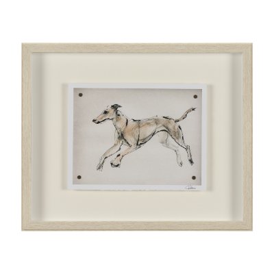 15992 - Playful Pup VI by Mercana Studio Hand Embelished Framed Artwork Matted under Glass