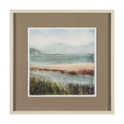 15996 - Shoreline Beauty III by Mercana Studio Hand Embelished Framed Artwork Matted under Glass