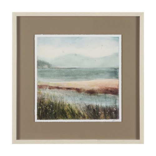 15996 - Shoreline Beauty III by Mercana Studio Hand Embelished Framed Artwork Matted under Glass