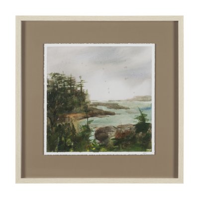 15997 - Shoreline Beauty IV by Mercana Studio Hand Embelished Framed Artwork Matted under Glass